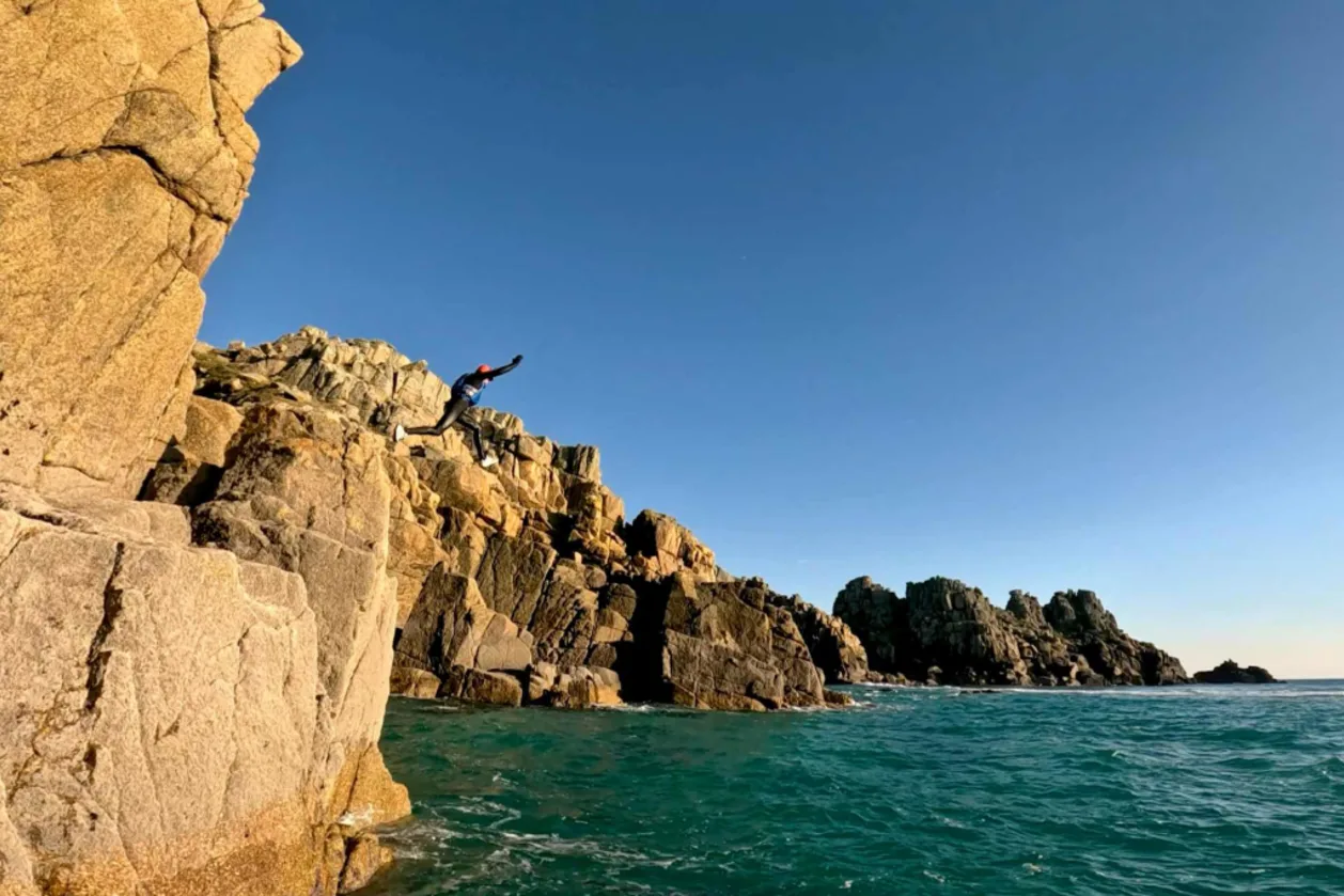 Matt George of Kernow Coasteering Porthcurno Cornwall